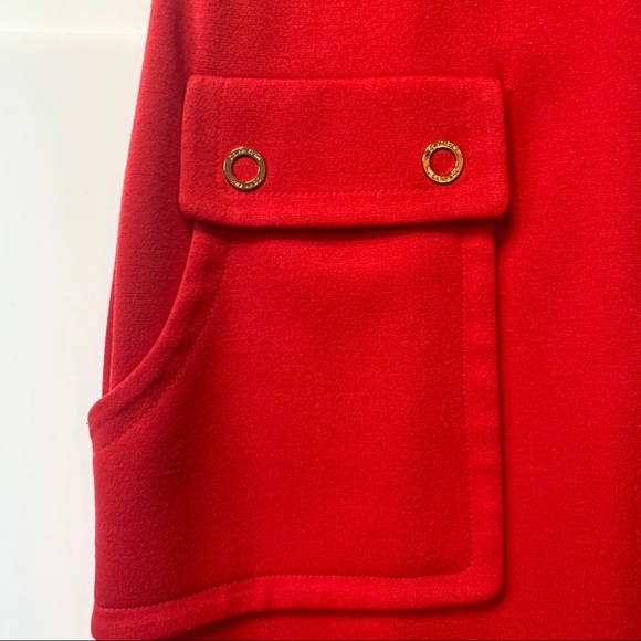 💋 Red Calvin Klein Dress - Picture 2 of 6
